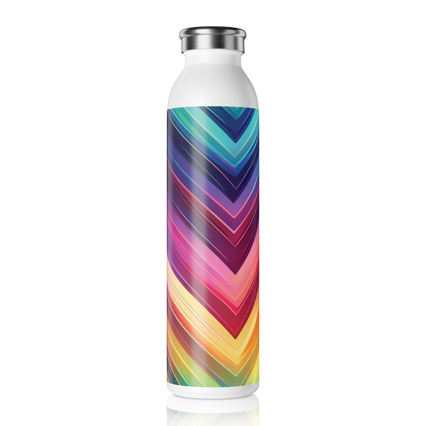 Vibrant Slim Water Bottle - Colorful Design for Active Lifestyles, 20oz