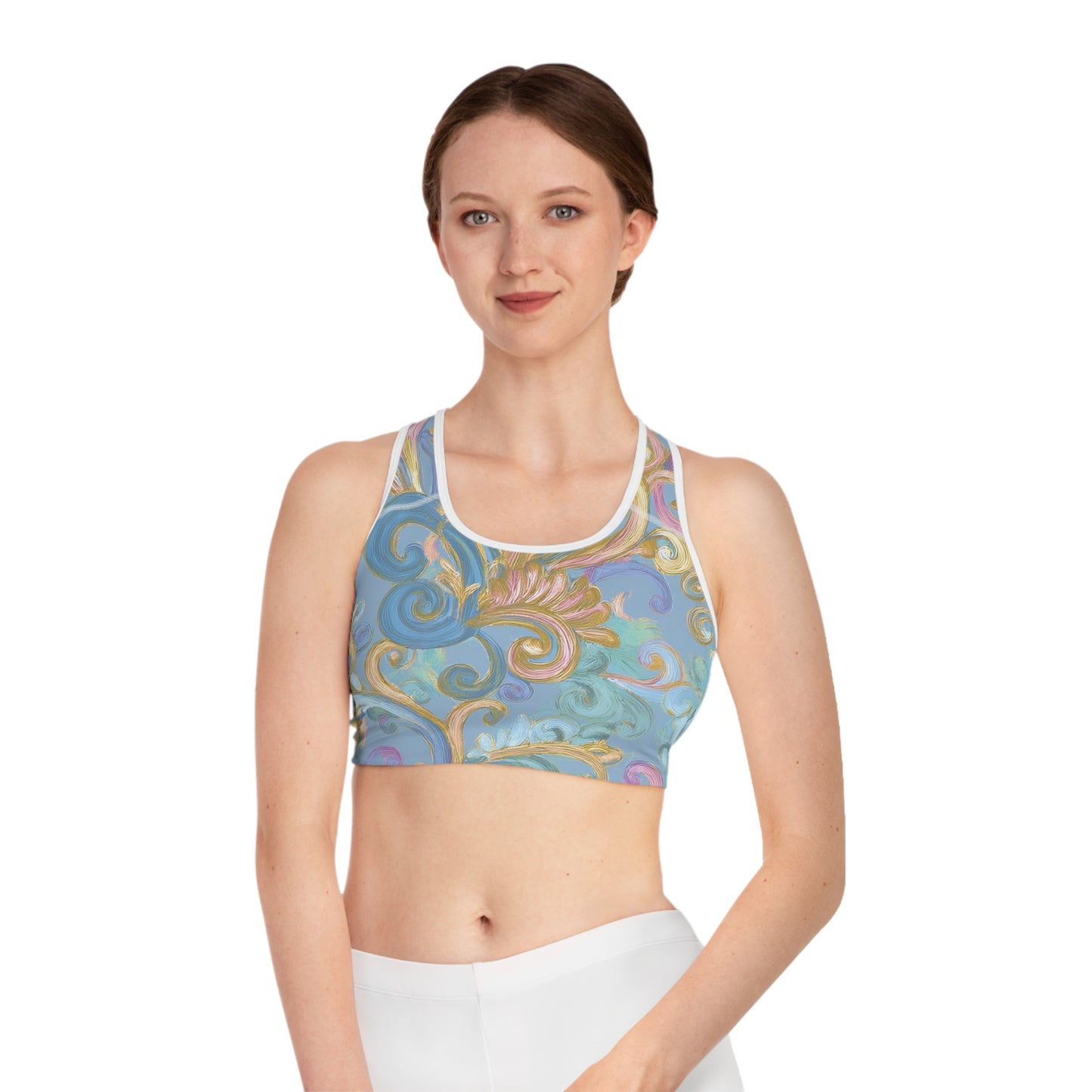 Soutien-gorge de sport aux couleurs pastel