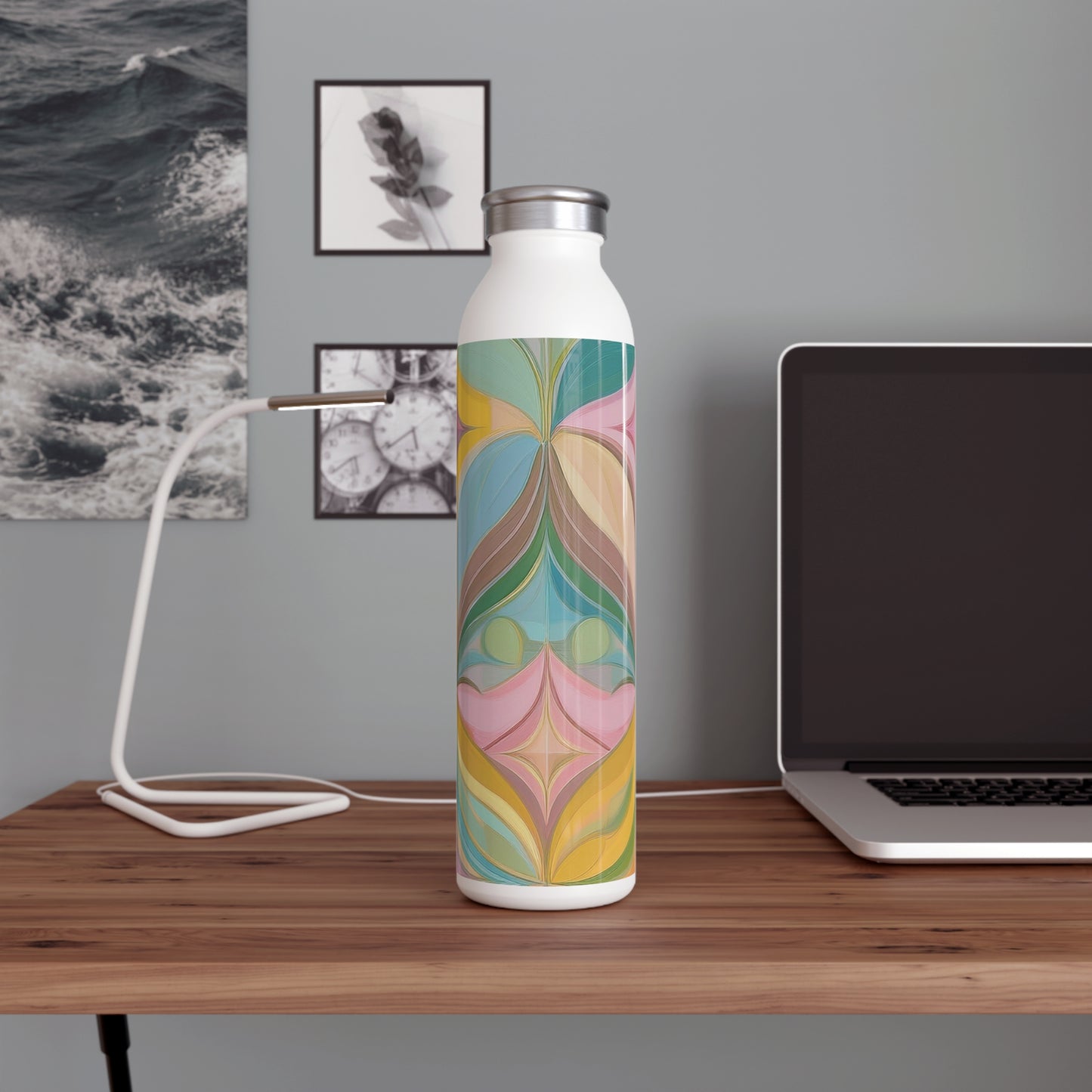 Vibrant Slim Water Bottle - Colorful Design for Active Lifestyles