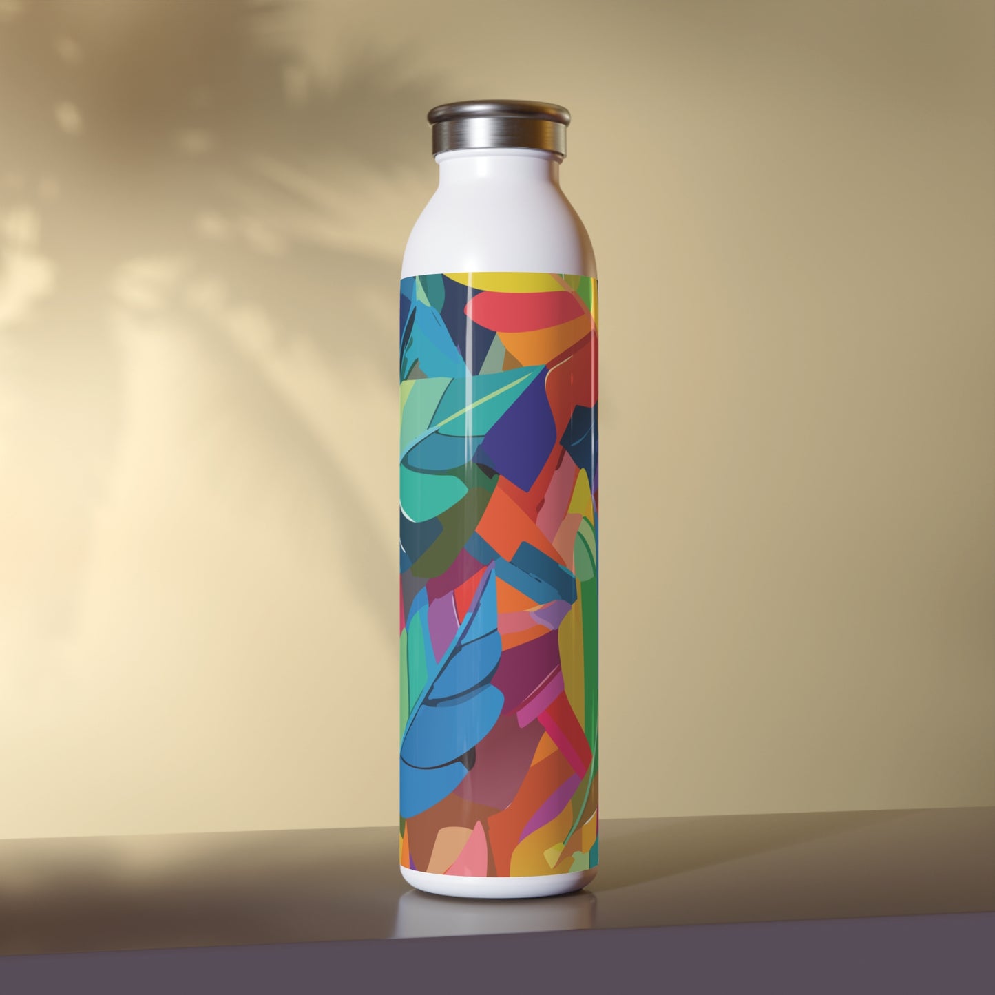 Vibrant Slim Water Bottle - Colorful Design for Active Lifestyles