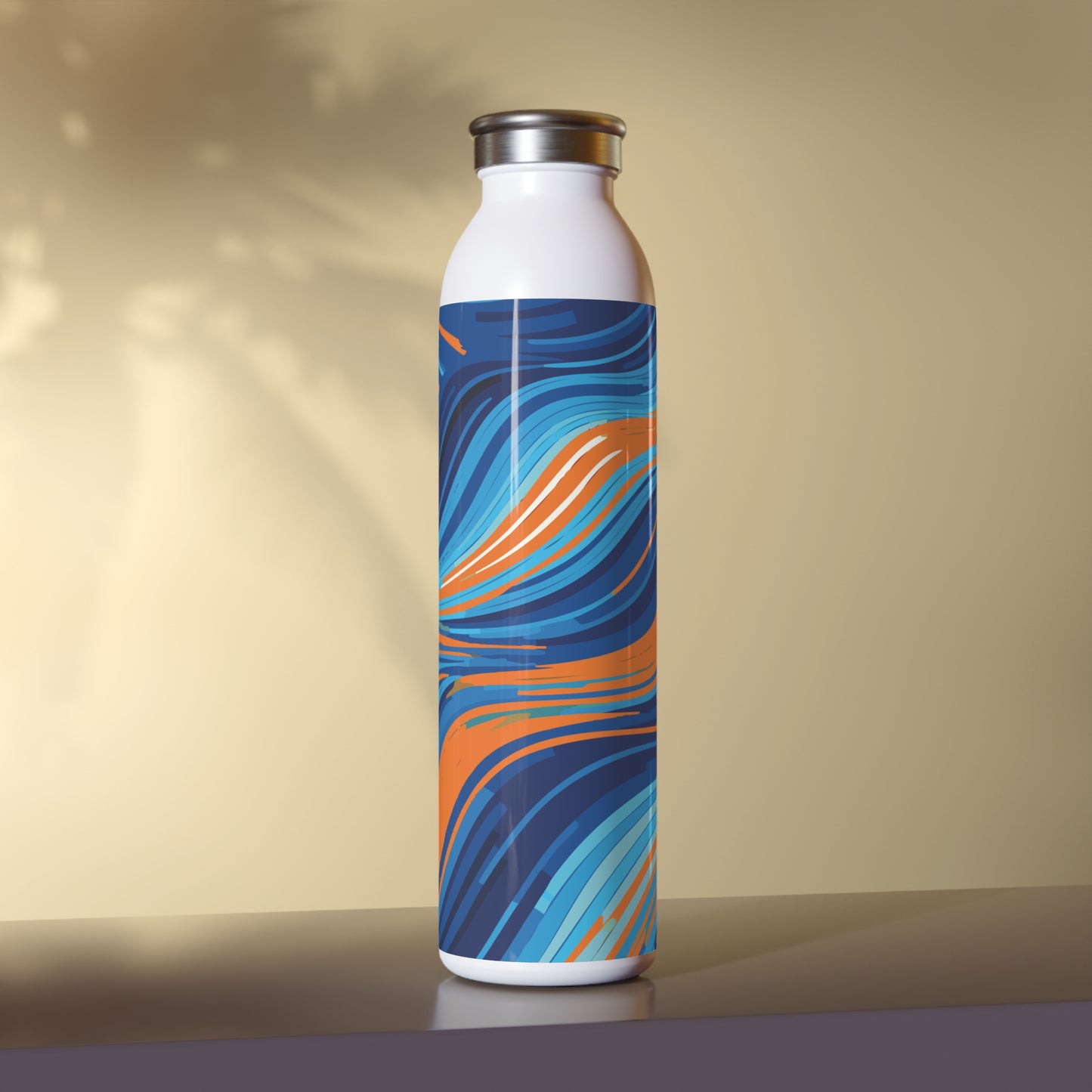 Vibrant Slim Water Bottle - Colorful Design for Active Lifestyles, 20oz