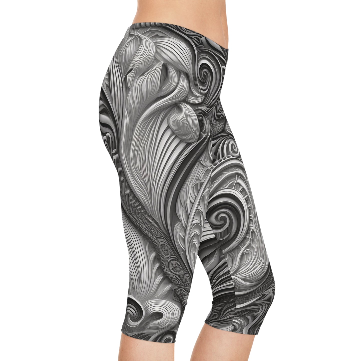 Capri leggings In Black and White