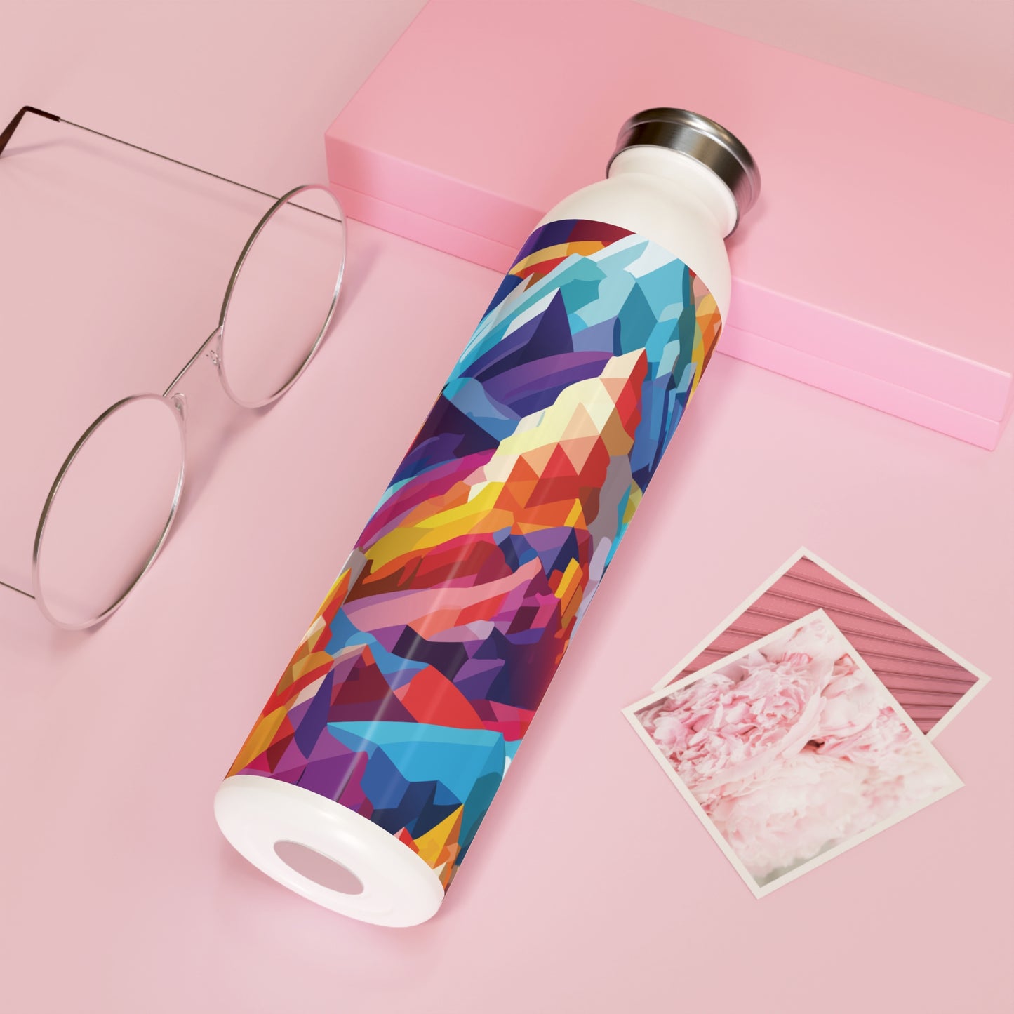 Vibrant Slim Water Bottle - Colorful Design for Active Lifestyles