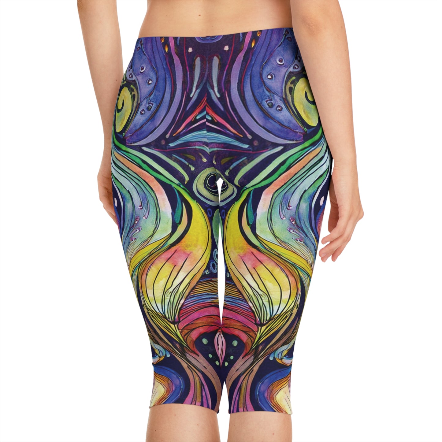 Capri-Leggings mit Ornament