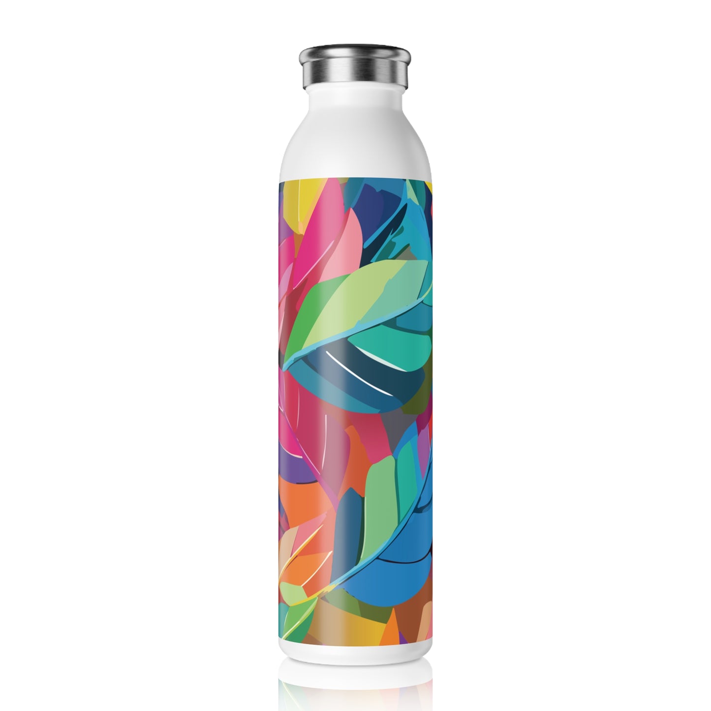 Vibrant Slim Water Bottle - Colorful Design for Active Lifestyles