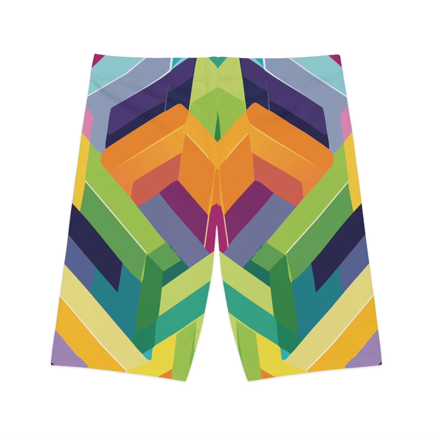 Bike Shorts with Abstract prints