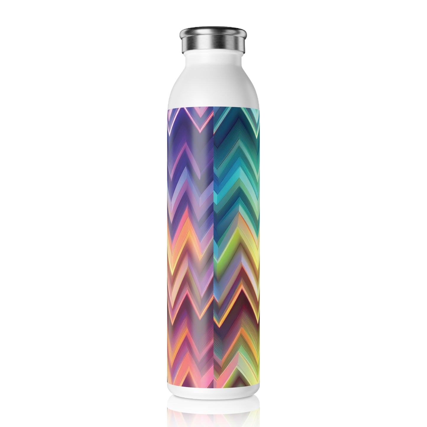 Vibrant Slim Water Bottle - Colorful Design for Active Lifestyles, 20oz