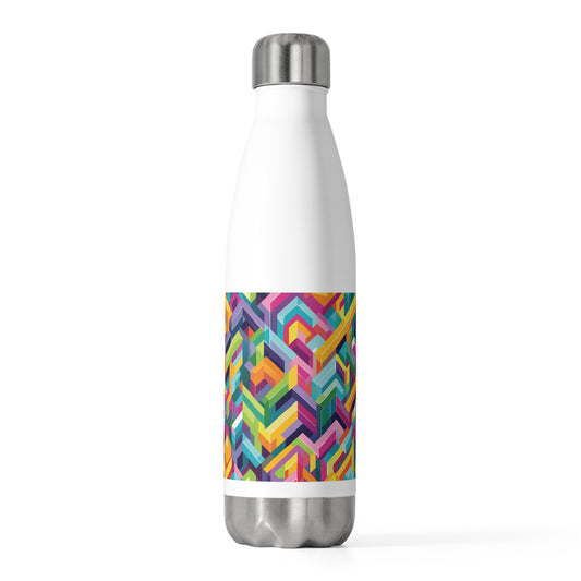 Colorful  20oz Insulated Bottle - Stylish Water Bottle for Active Lifestyles