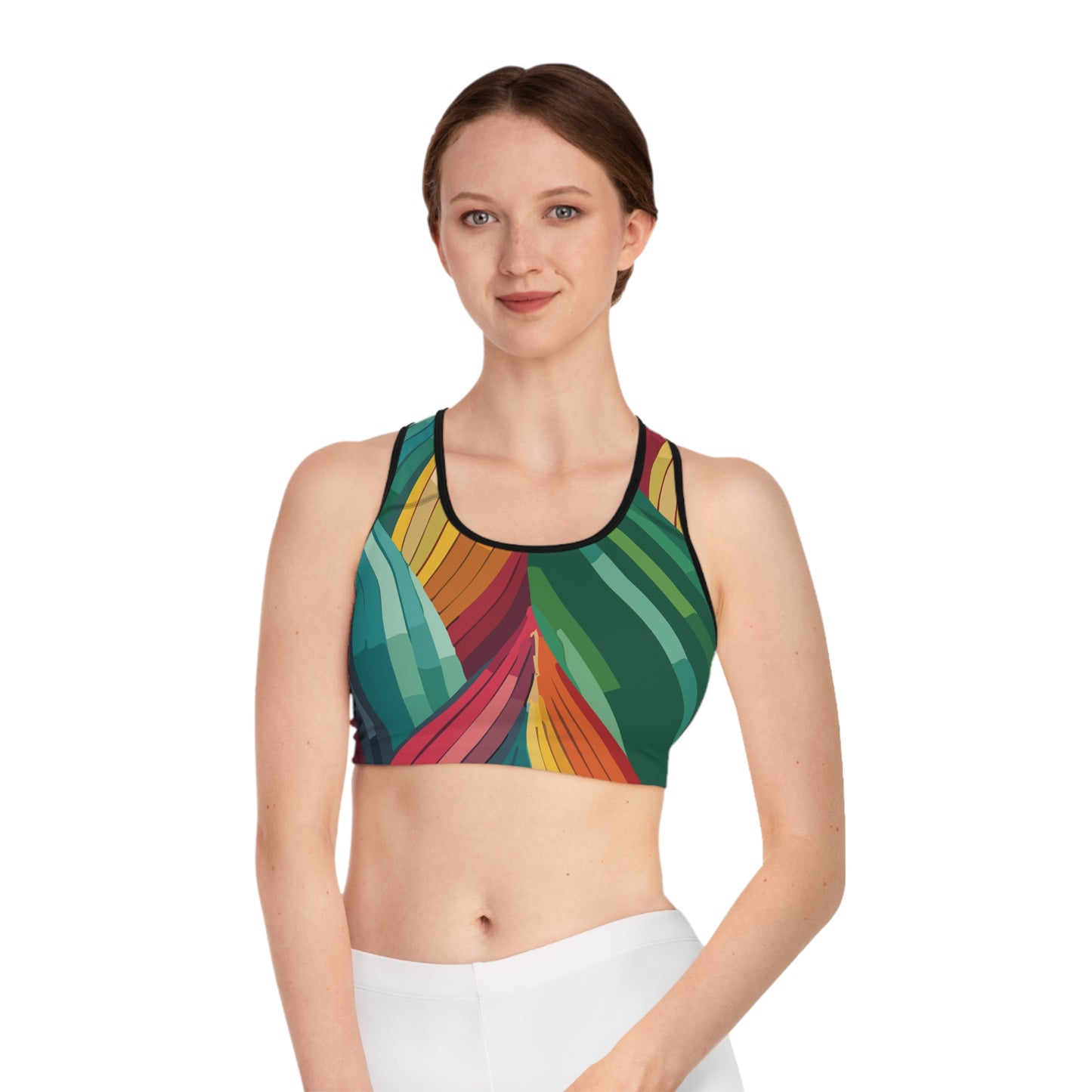 Sports Bra with Abstract prints