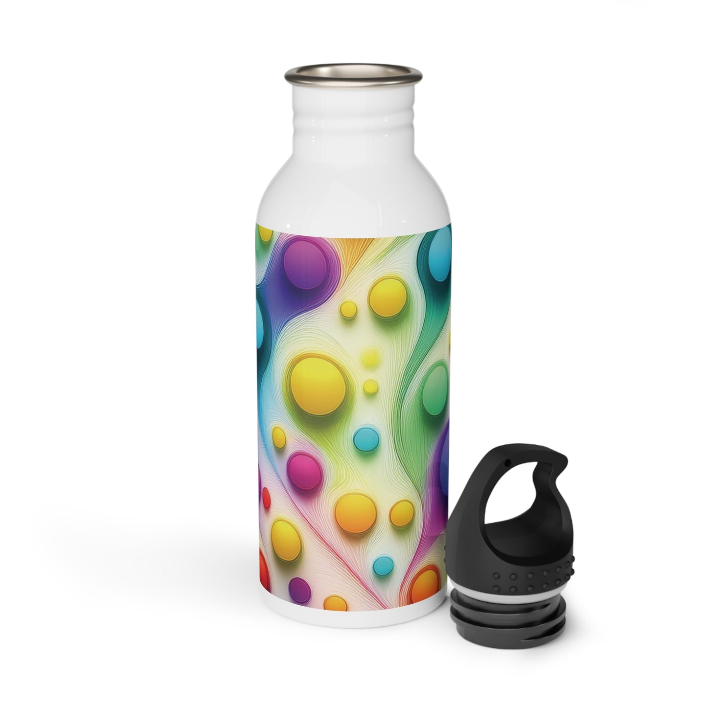 Colorful Steel Water Bottle - Eco-Friendly Hydration for Fitness & Travel, 20oz