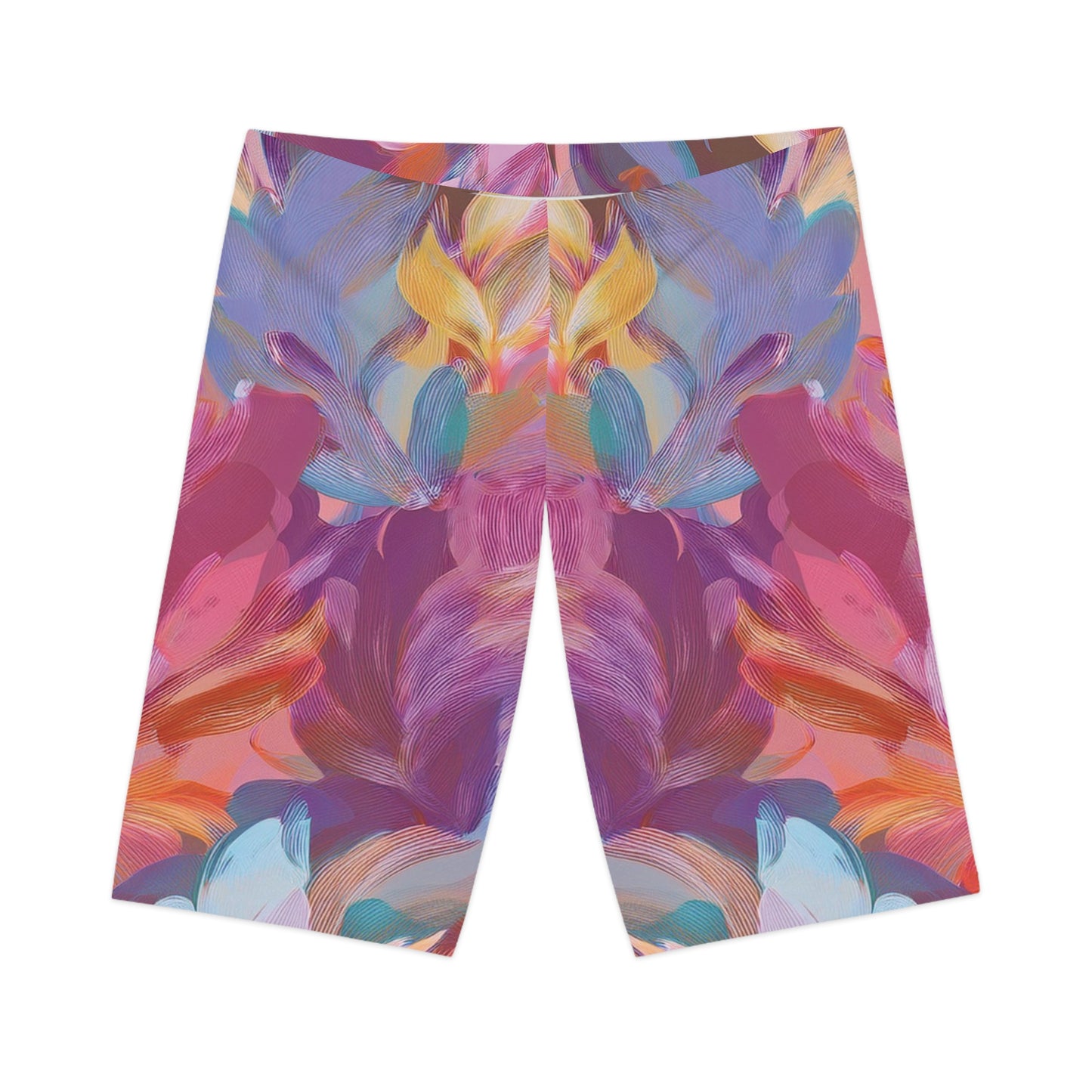 Bike Shorts with Abstract prints