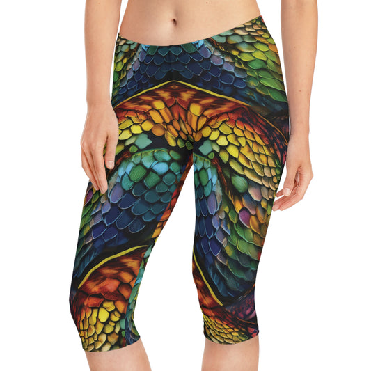 Capri leggings with Animal print - Snake - 3