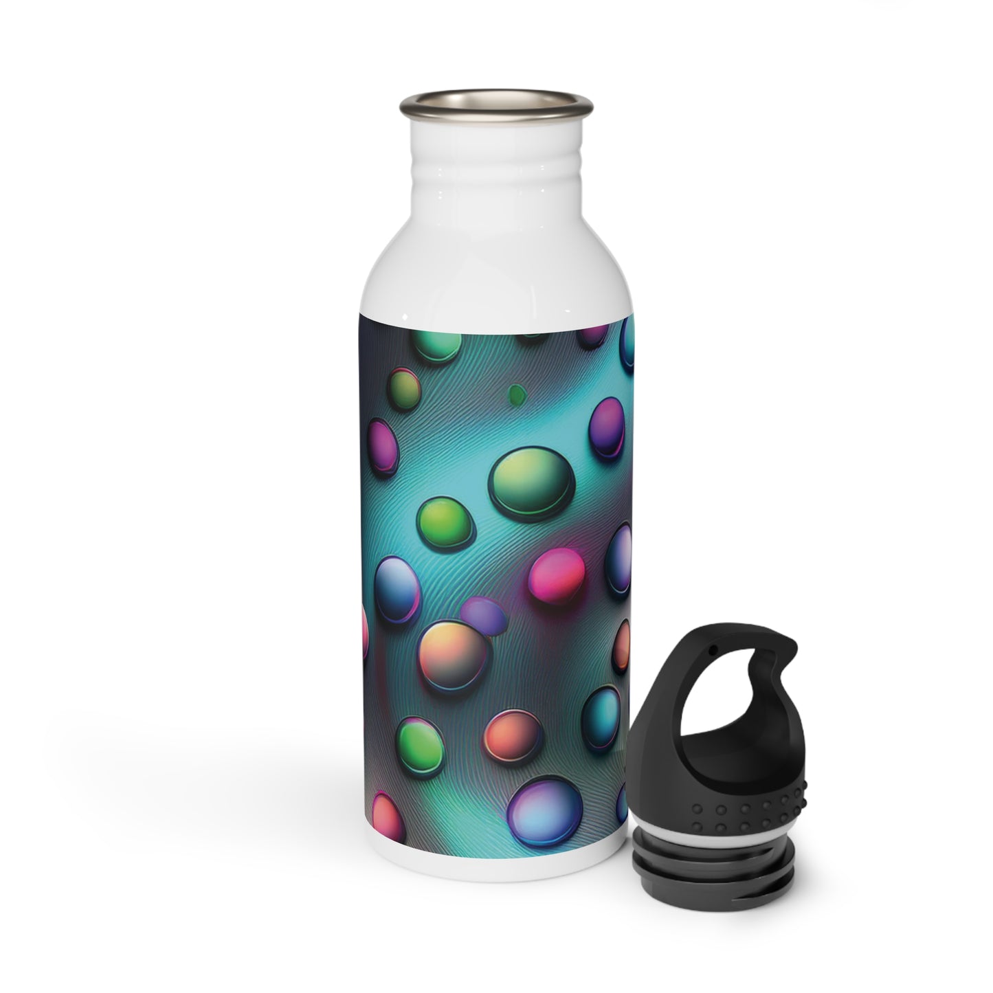 Vibrant Steel Water Bottle - Eco-Friendly Hydration for Fitness & Travel, 20oz