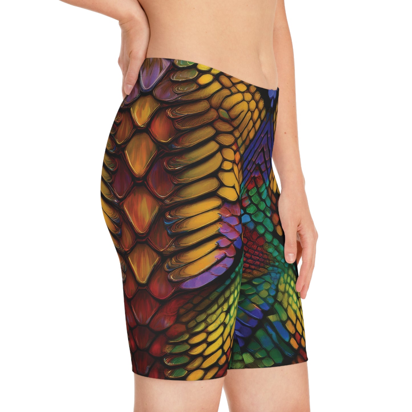 Bike Shorts with Animal prints - Snake - 5