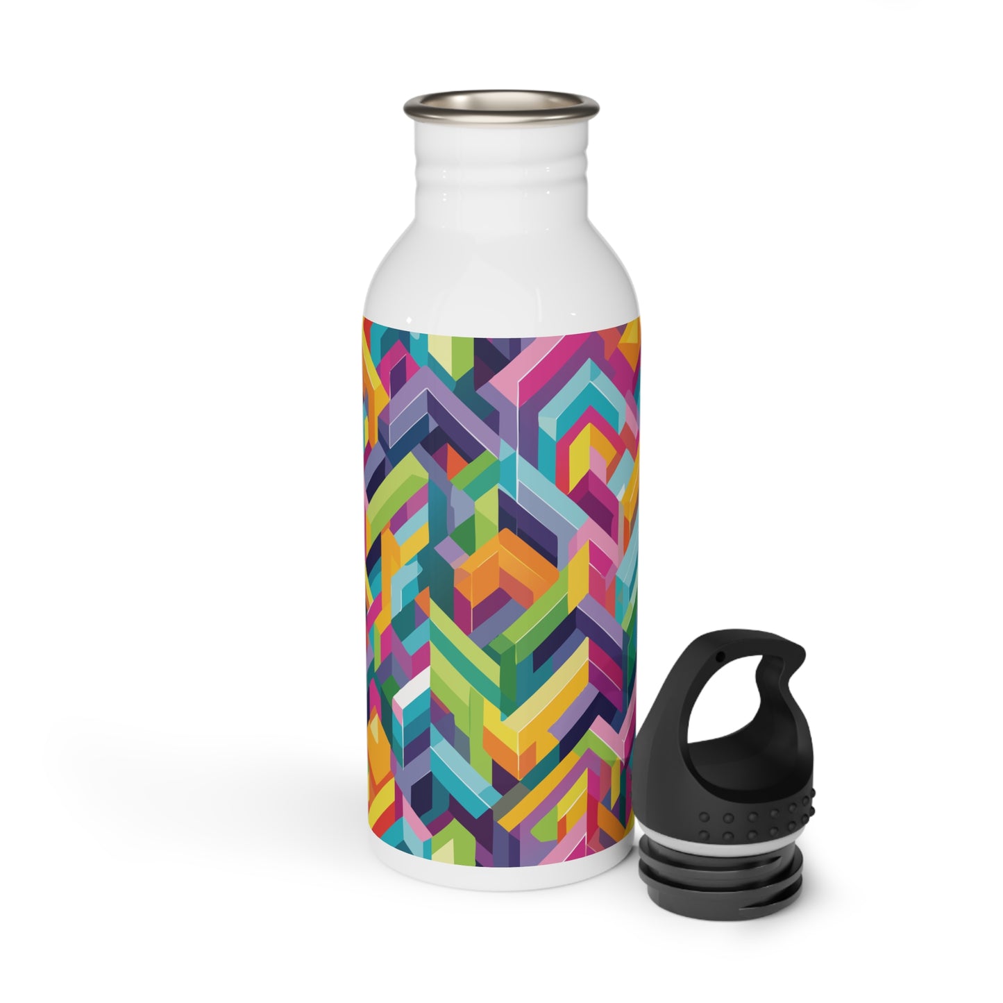 Colorful Steel Water Bottle - Eco-Friendly Hydration for Fitness & Travel