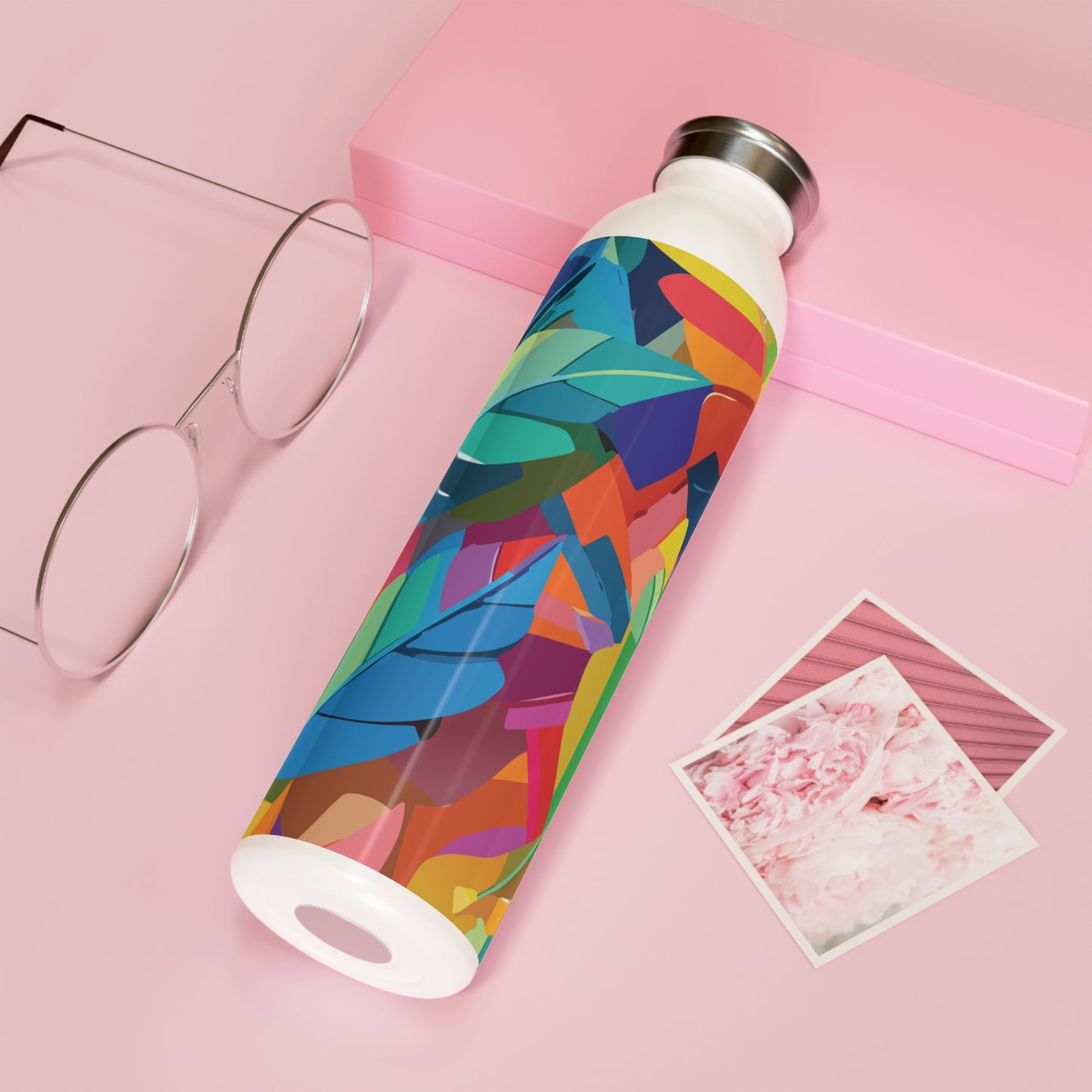 Vibrant Slim Water Bottle - Colorful Design for Active Lifestyles