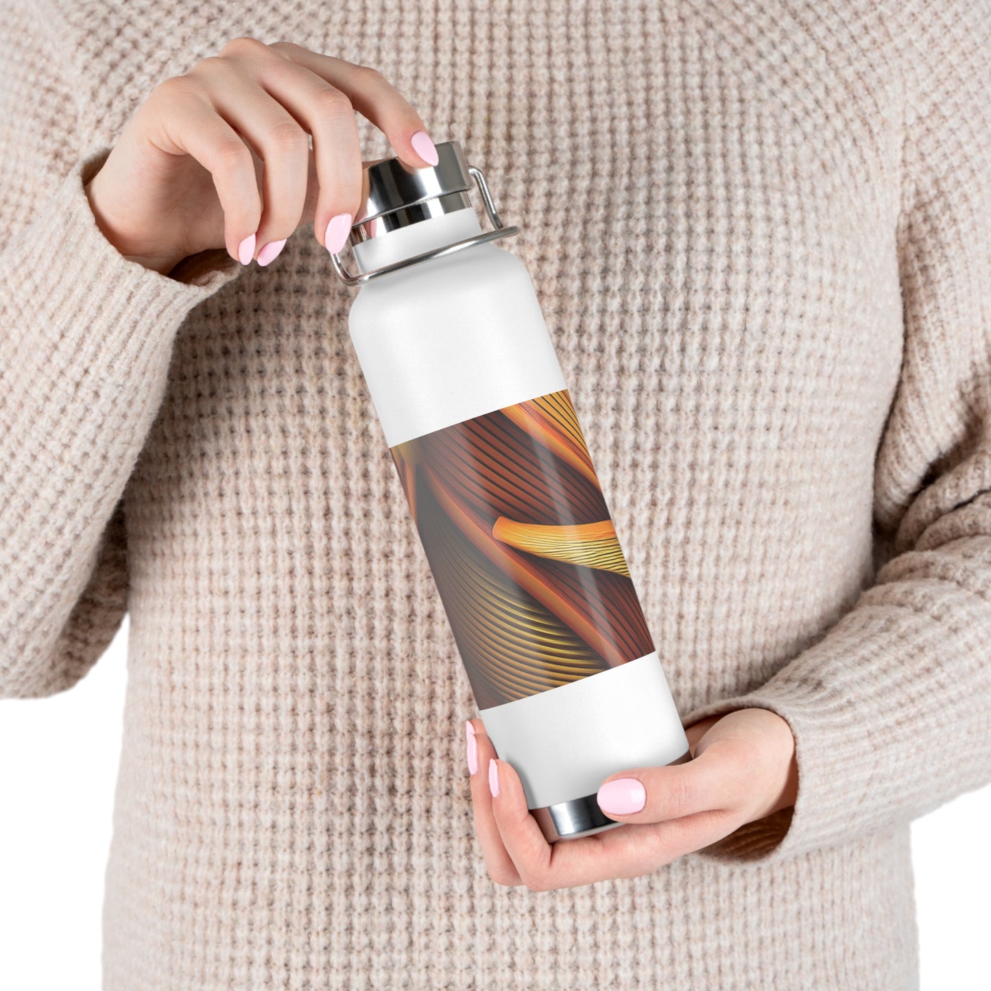 Colorful Copper Insulated Water Bottle - 22oz