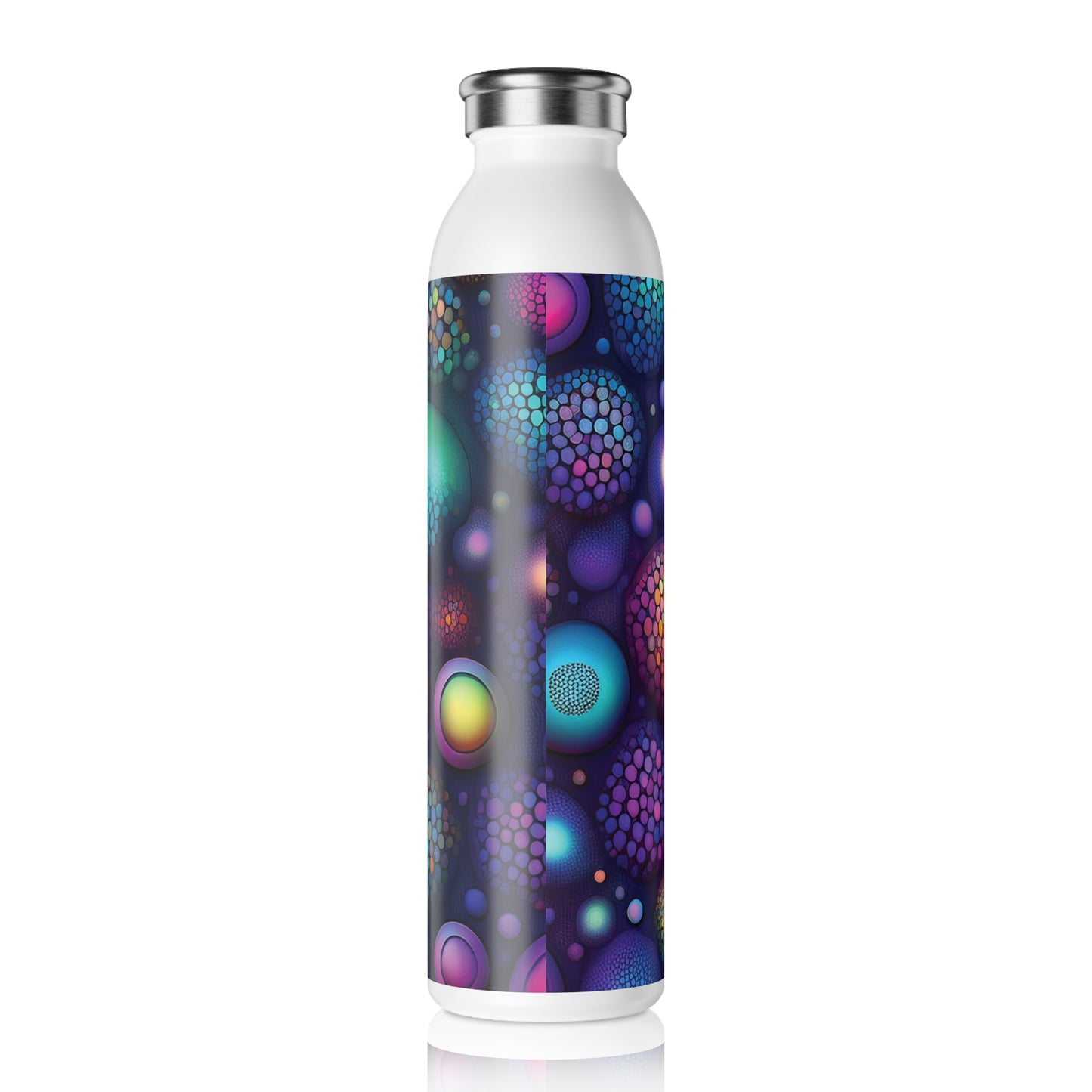 Vibrant Slim Water Bottle - Colorful Design for Active Lifestyles, 20oz