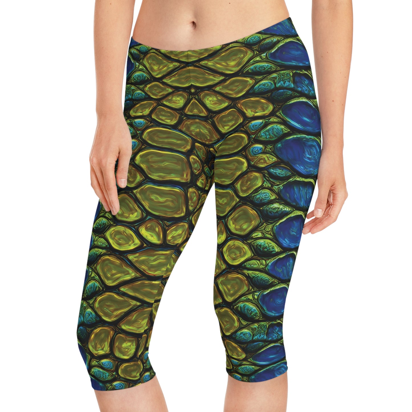 Capri leggings with Animal print - Crocodile