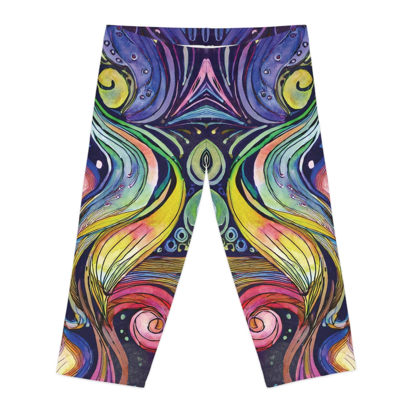 Capri-Leggings mit Ornament