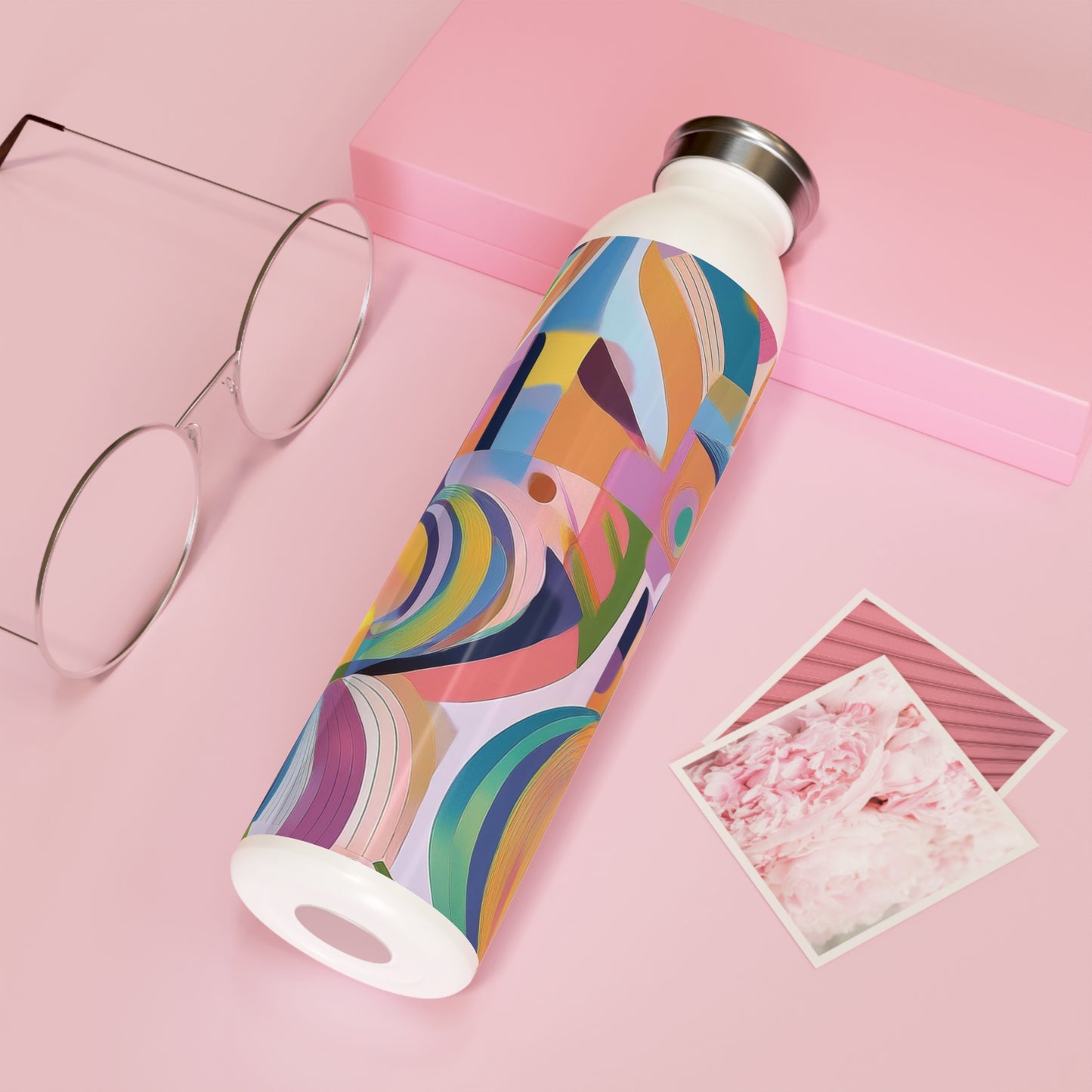 Vibrant Slim Water Bottle - Colorful Design for Active Lifestyles