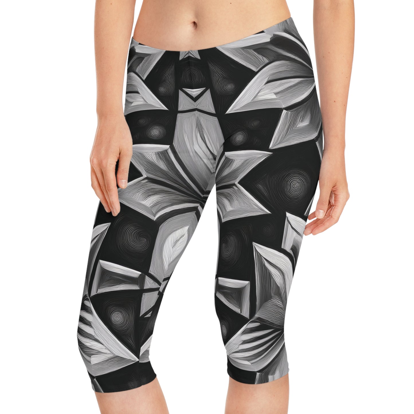 Capri leggings In Black and White