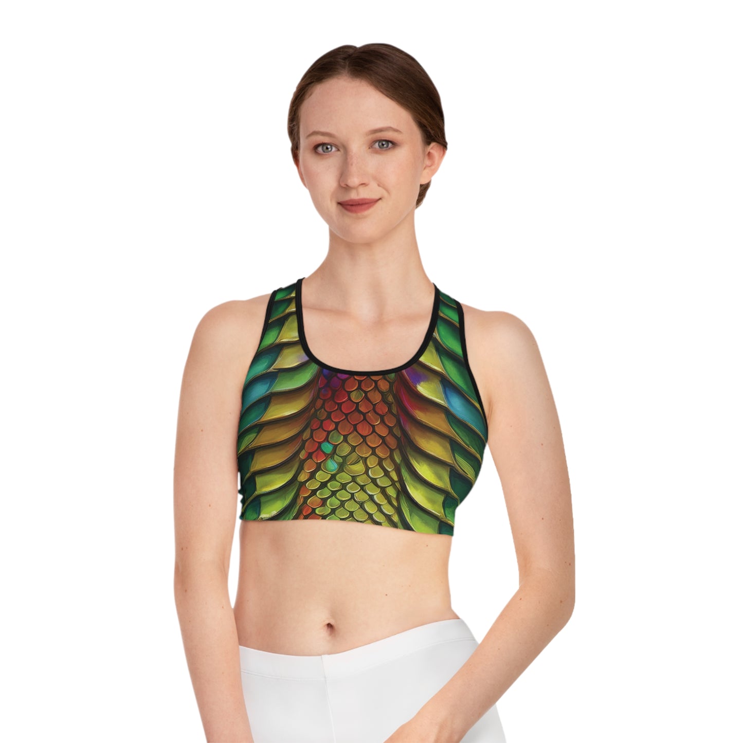 Soutien-gorge de sport à imprimé animalier - Serpent - 2