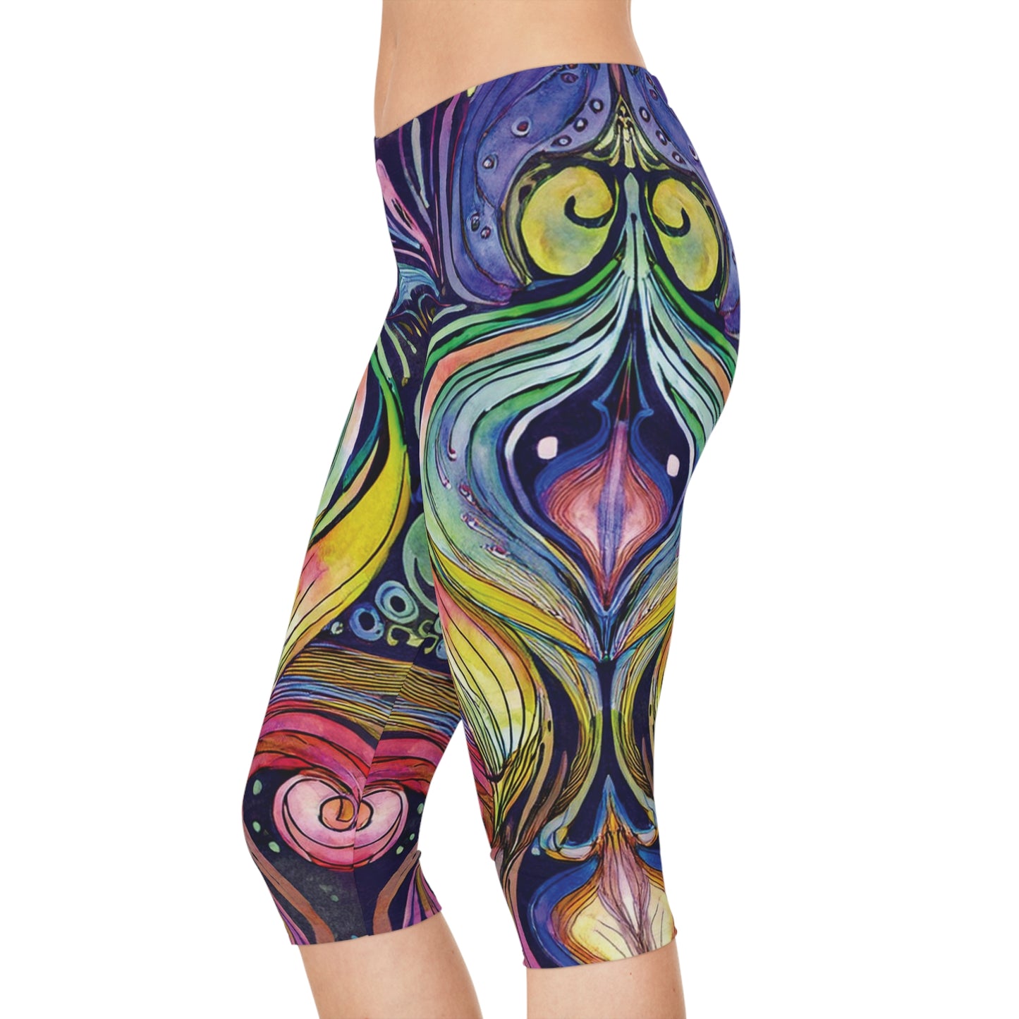 Capri-Leggings mit Ornament