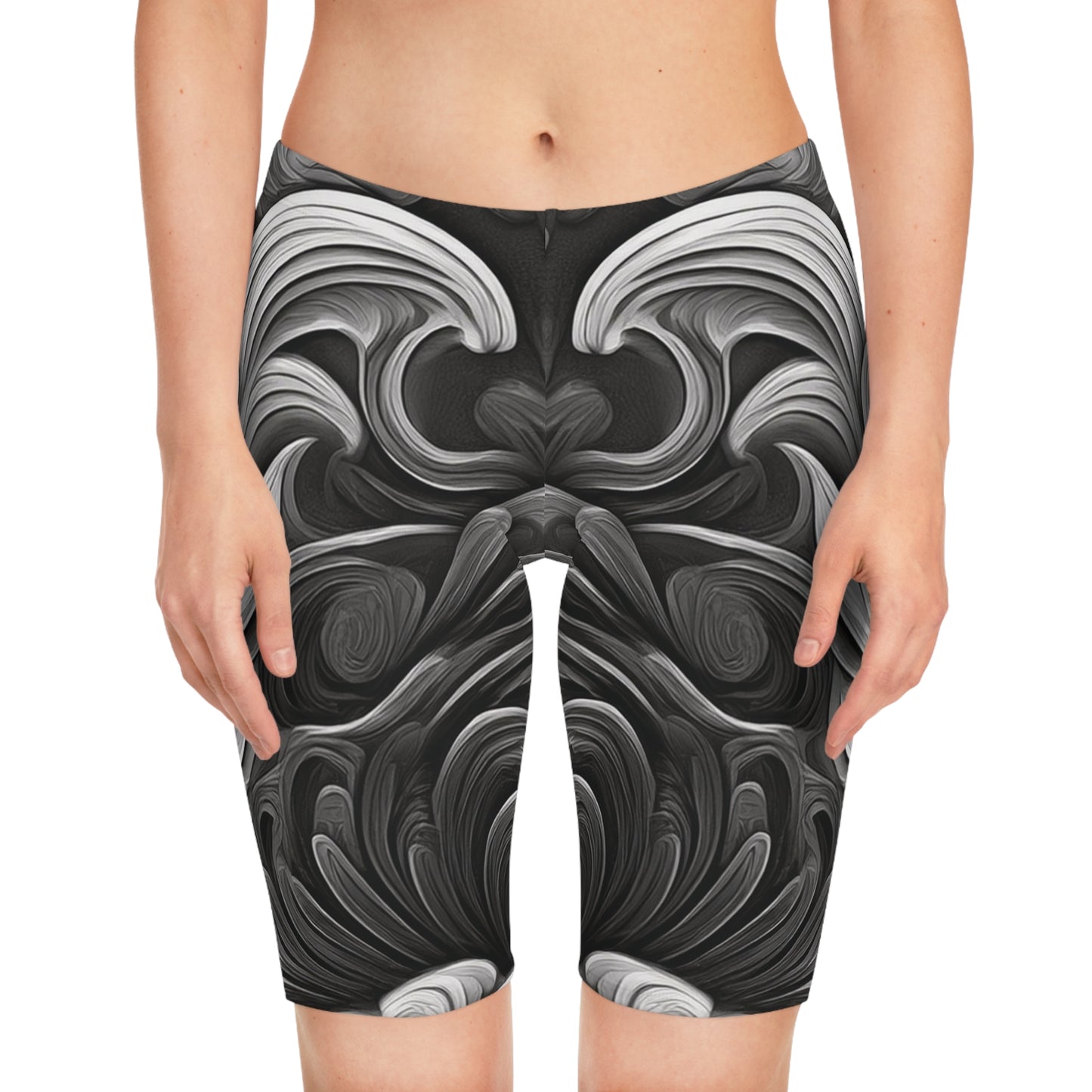 Bike Shorts In Black and White