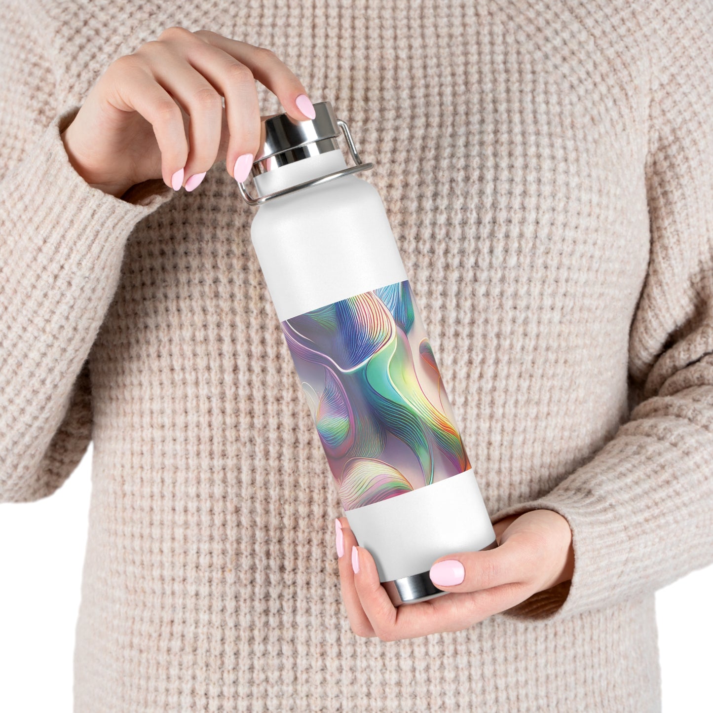 Colorful Copper Insulated Water Bottle - 22oz